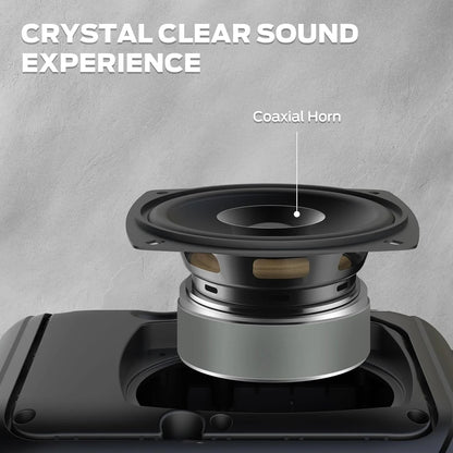 Portable Bluetooth Speakers, Wireless Bluetooth Speaker with 40W Loud Stereo Sound, Outdoor Speakers with Handle, 12H Playtime, Supports TF Card, AUX for Outdoor