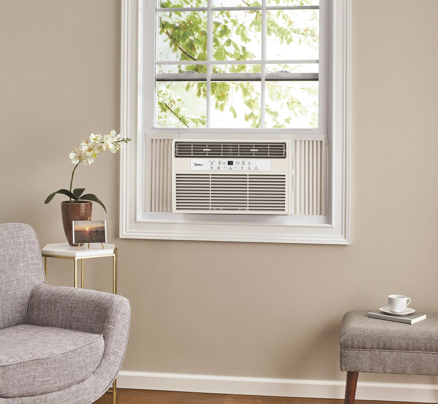 10,000 BTU 115V Smart Window Air Conditioner with Comfort Sense Remote, White, MAW10S1WWT-T, New