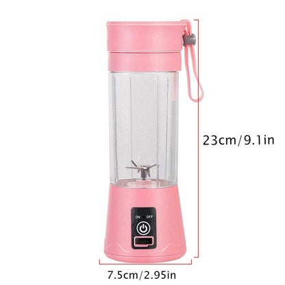 Portable Blenders Personal Juicer with USB Rechargeable Mini Fruit Juice Mixer for Smoothies Shakes 380ML