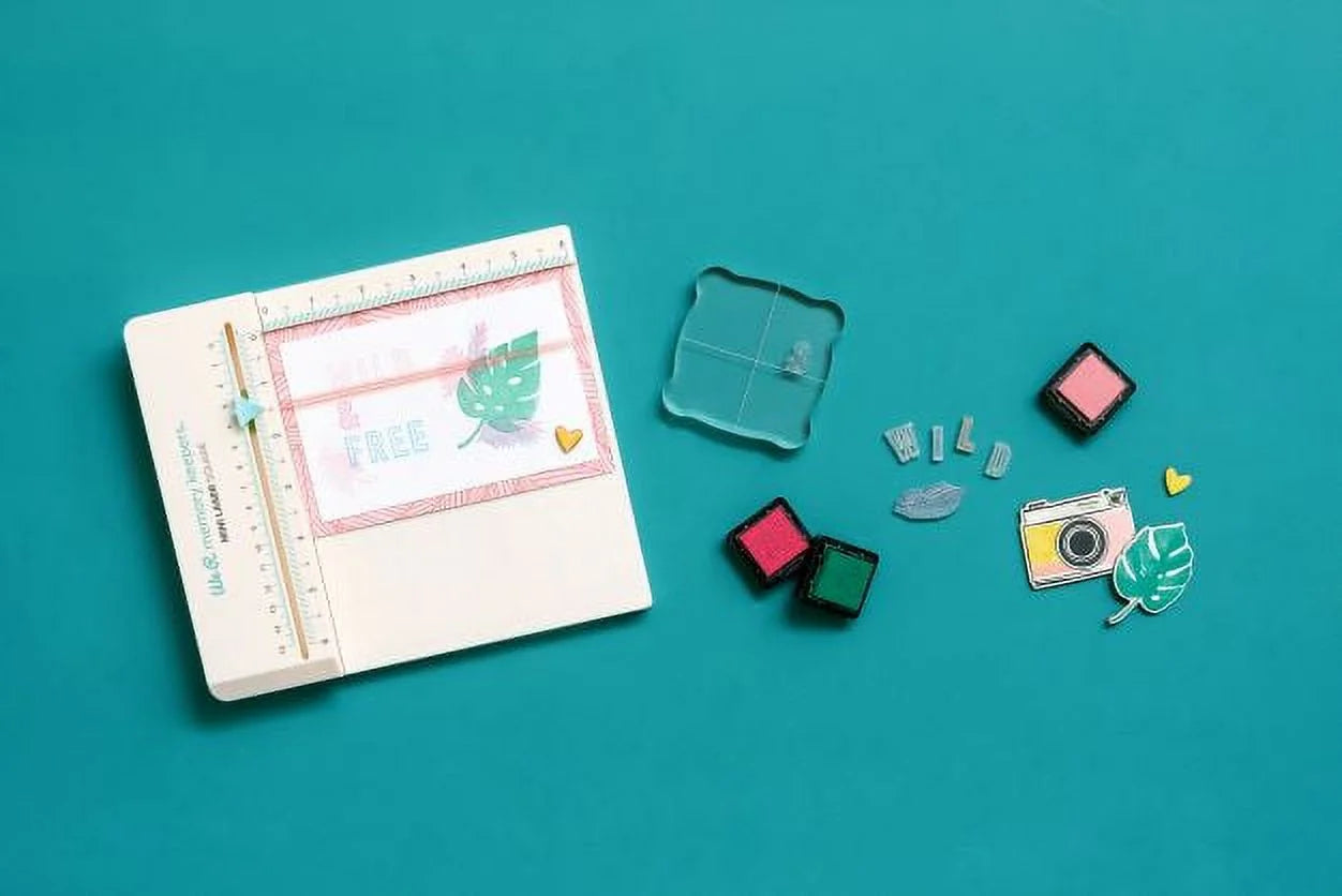 White Plastic Laser Square Mini, 6"X 6.5" Working Space