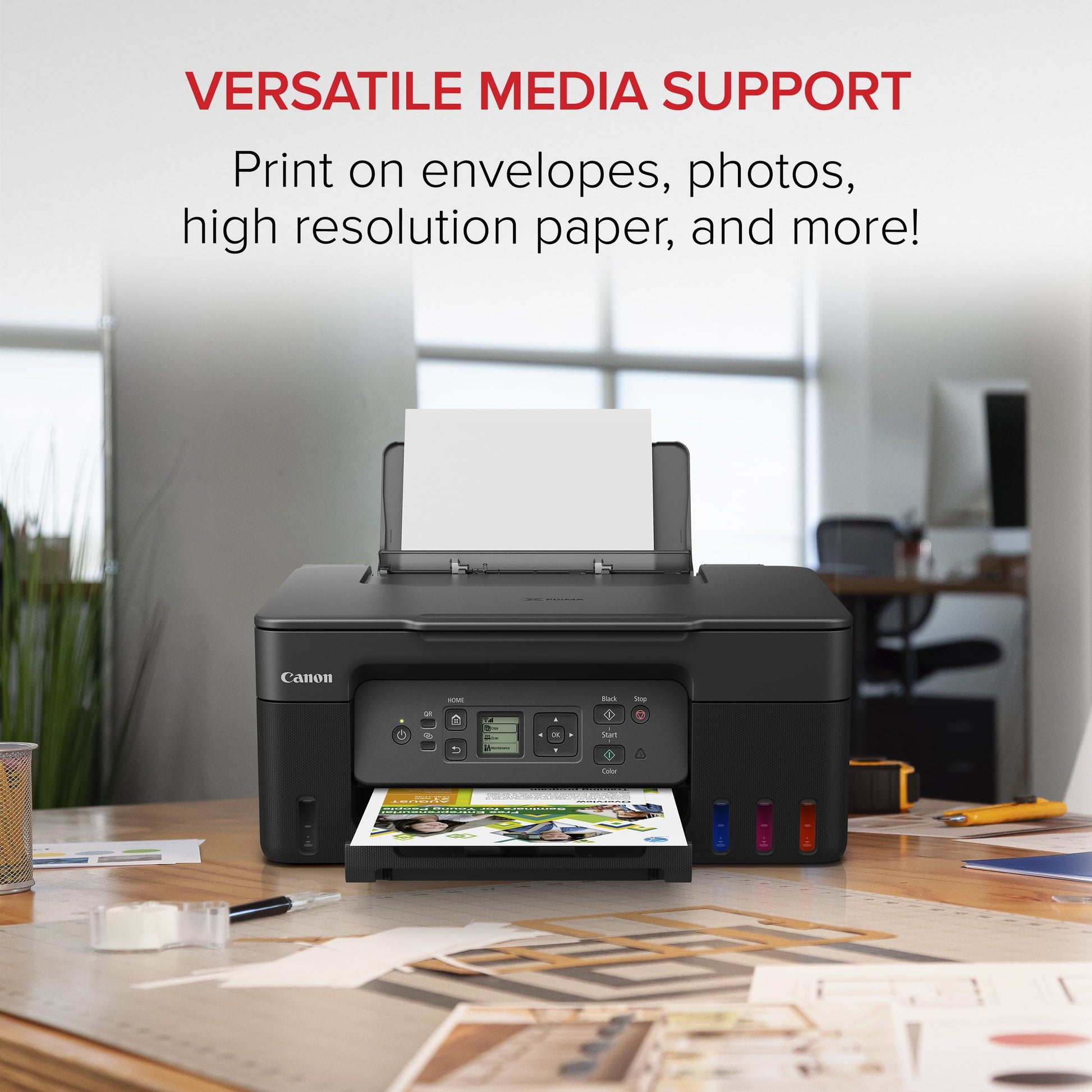 Canon Megatank PIXMA G3272 All-In-One, Wireless Color Inkjet Printer for Home Office Use