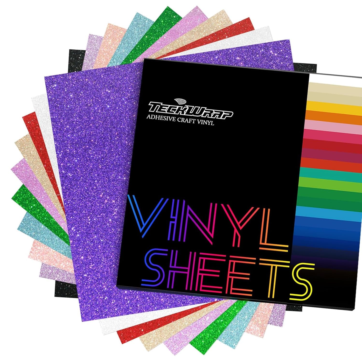 Shimmer Vinyl Glitter Adhesive Sheets for Craft Cutter 12" X 12" 10 Sheets/Pack