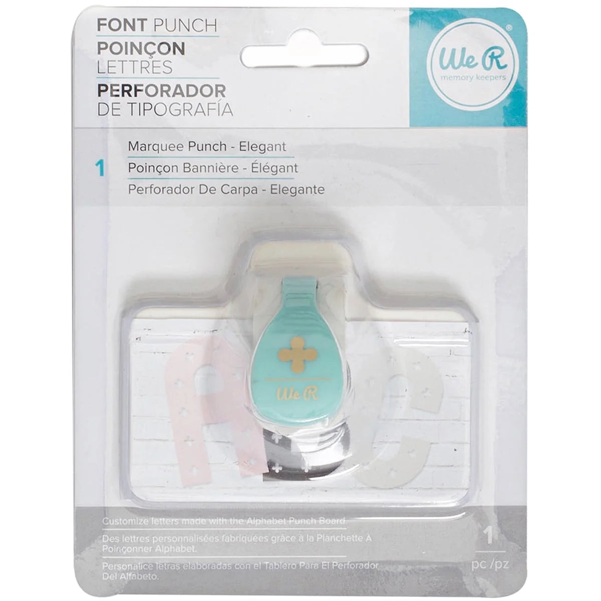 American Crafts  Alphabet Punches Elegant Font Punches Marquee