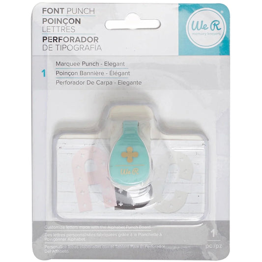 American Crafts  Alphabet Punches Elegant Font Punches Marquee