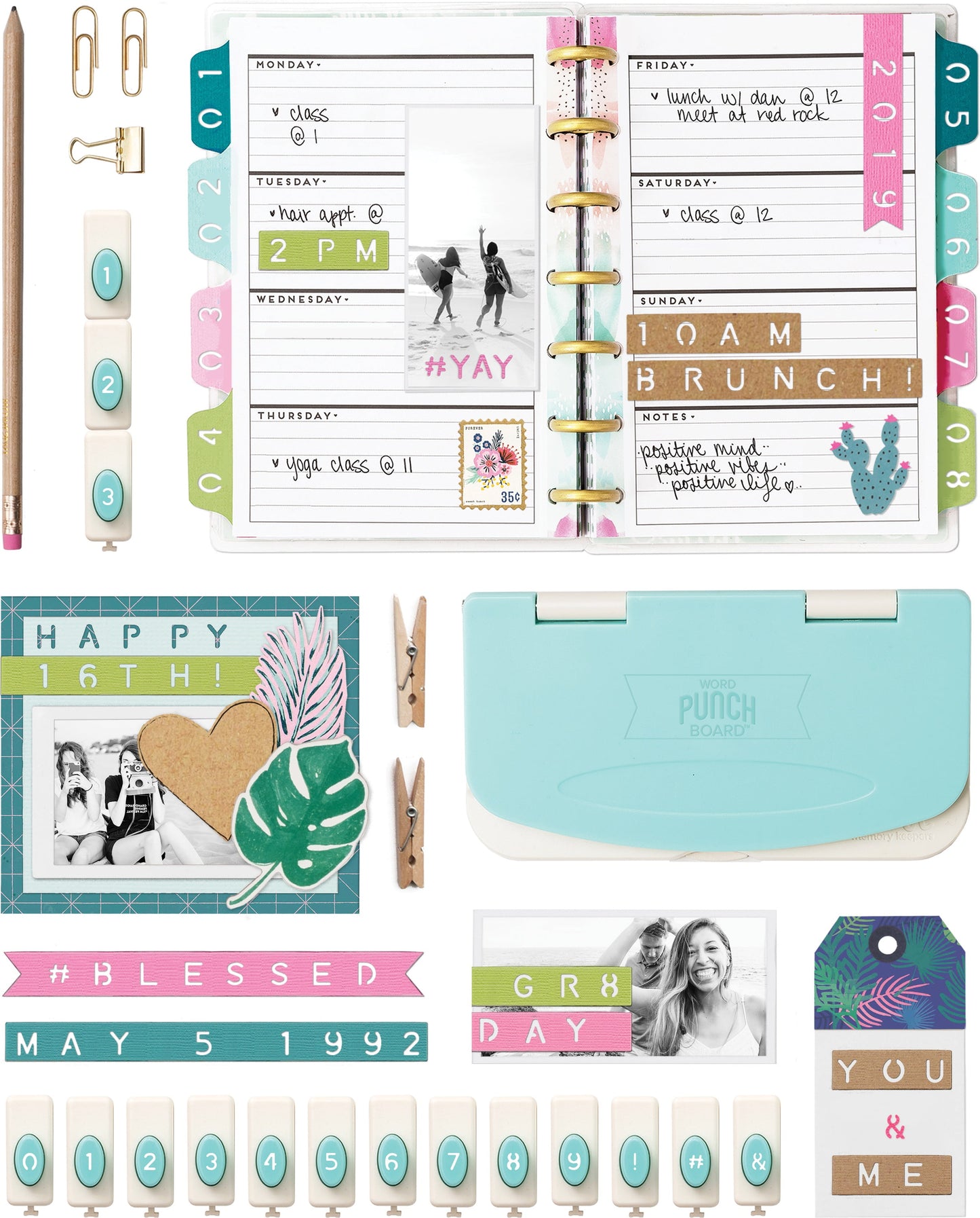 Numbers & Symbols Punch Set -
