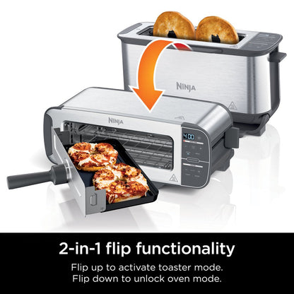 ST101 Foodi 2-In-1 Flip Toaster, 2-Slice Toaster