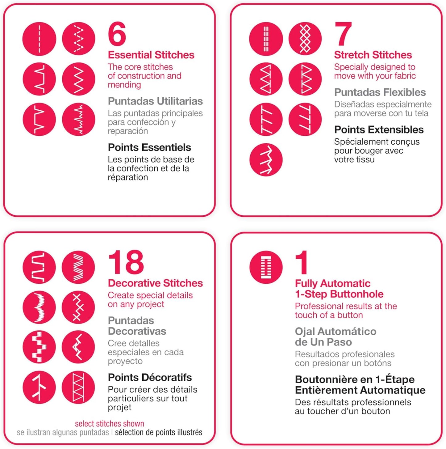 SINGER Heavy Duty 4432 High Speed Black Sewing Machine with Accessory Kit | Strong Motor with Enhanced Piercing Power, 110 Stitch Applications, Full Metal Frame, 1-Step Buttonhole & LED Light