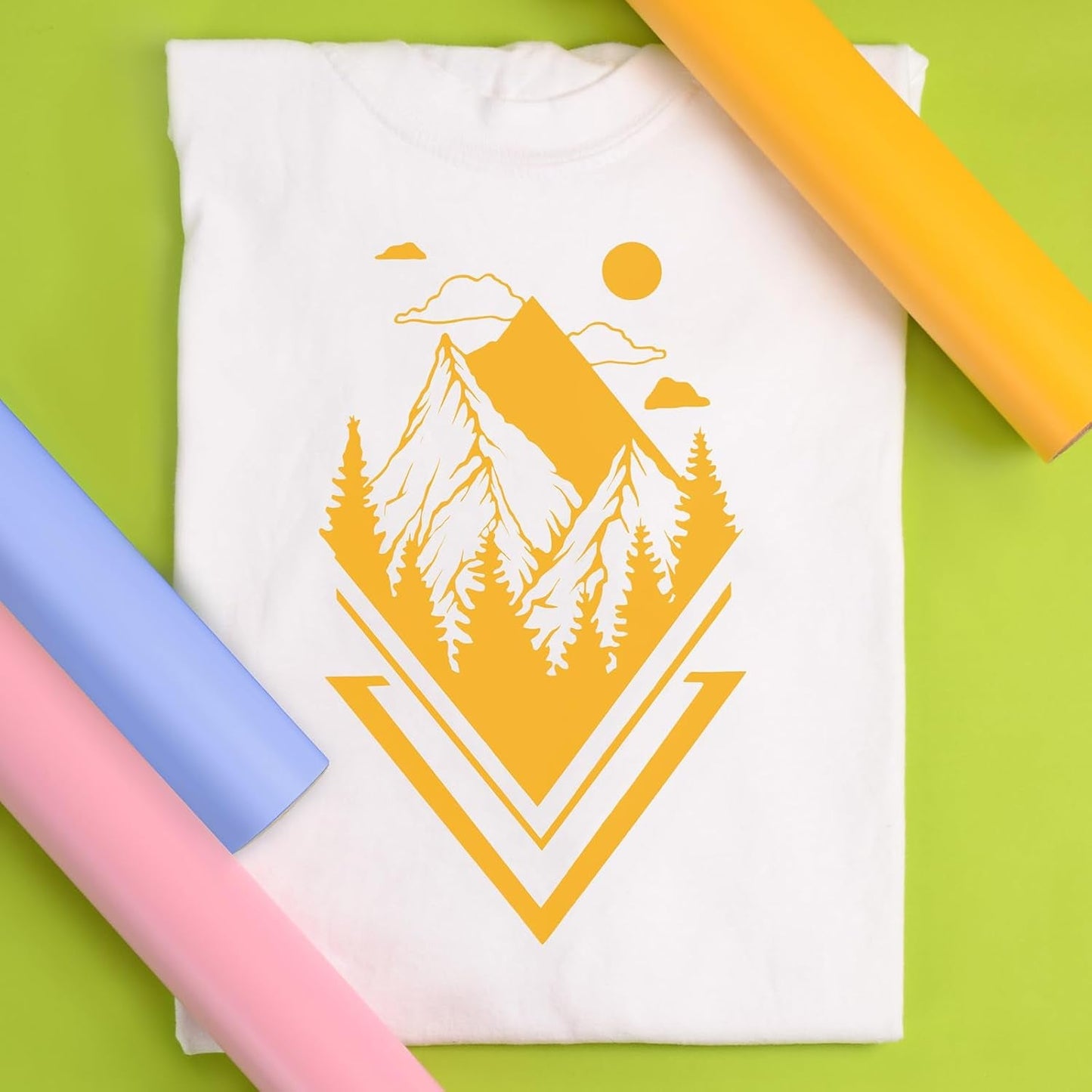 Siser Easyweed Heat Transfer Vinyl 11.8" X 5Ft Roll (Yellow) - - Compatible with Siser, Cricut, Silhouette and Other Craft/Professional Cutters - CPSIA Certified