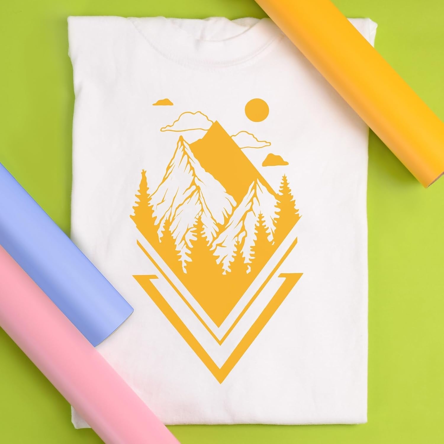 Siser Easyweed Heat Transfer Vinyl 11.8" X 5Ft Roll (Yellow) - - Compatible with Siser, Cricut, Silhouette and Other Craft/Professional Cutters - CPSIA Certified