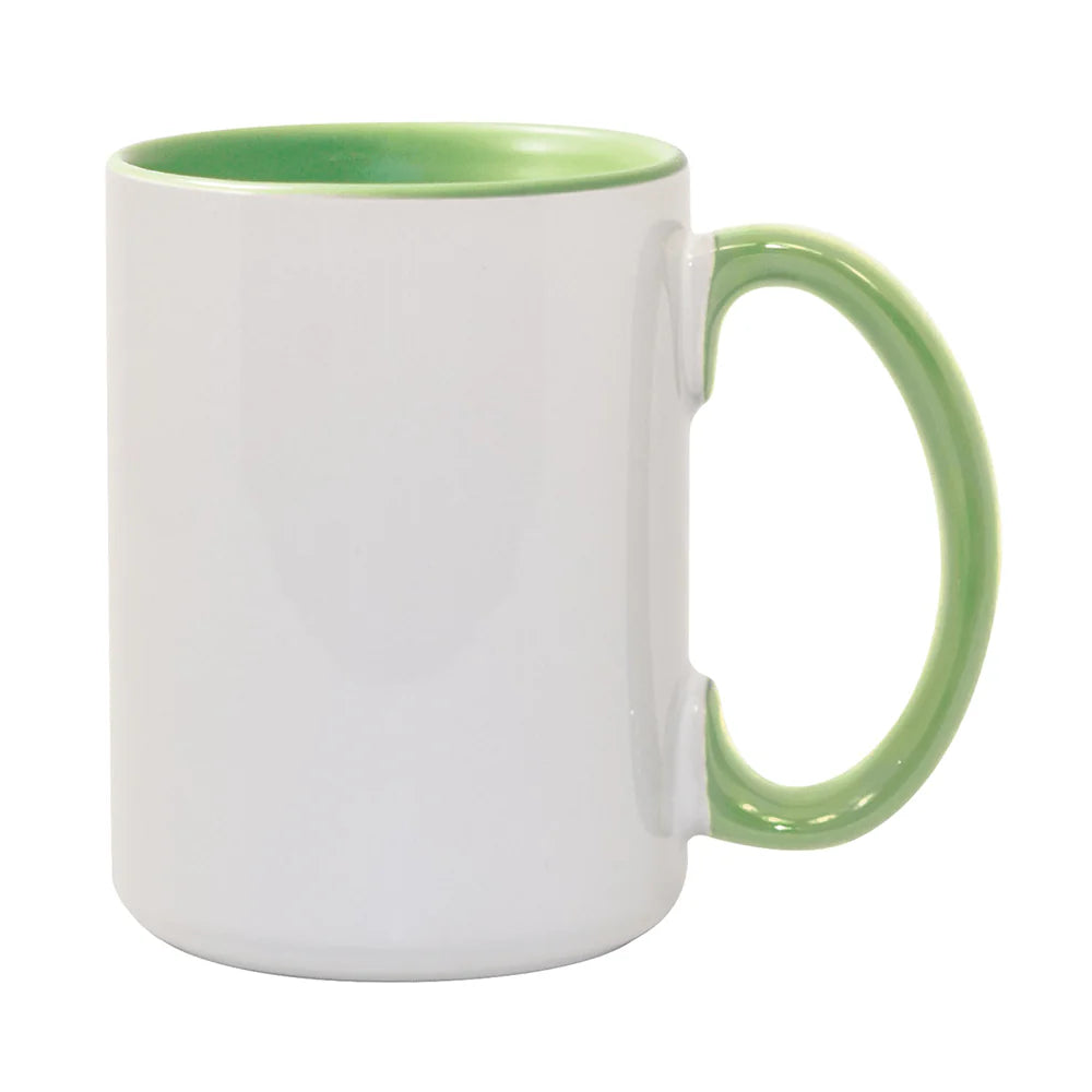 HPN ORCA Premium 15 Oz. Inner + Handle Sublimation Ceramic Mug - 36 per Case