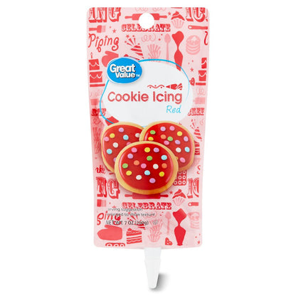 Cookie Icing, Red, 7 Ounces