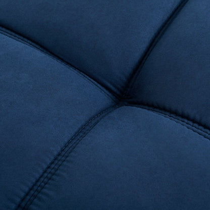 Memory Foam Futon, Blue Faux Suede