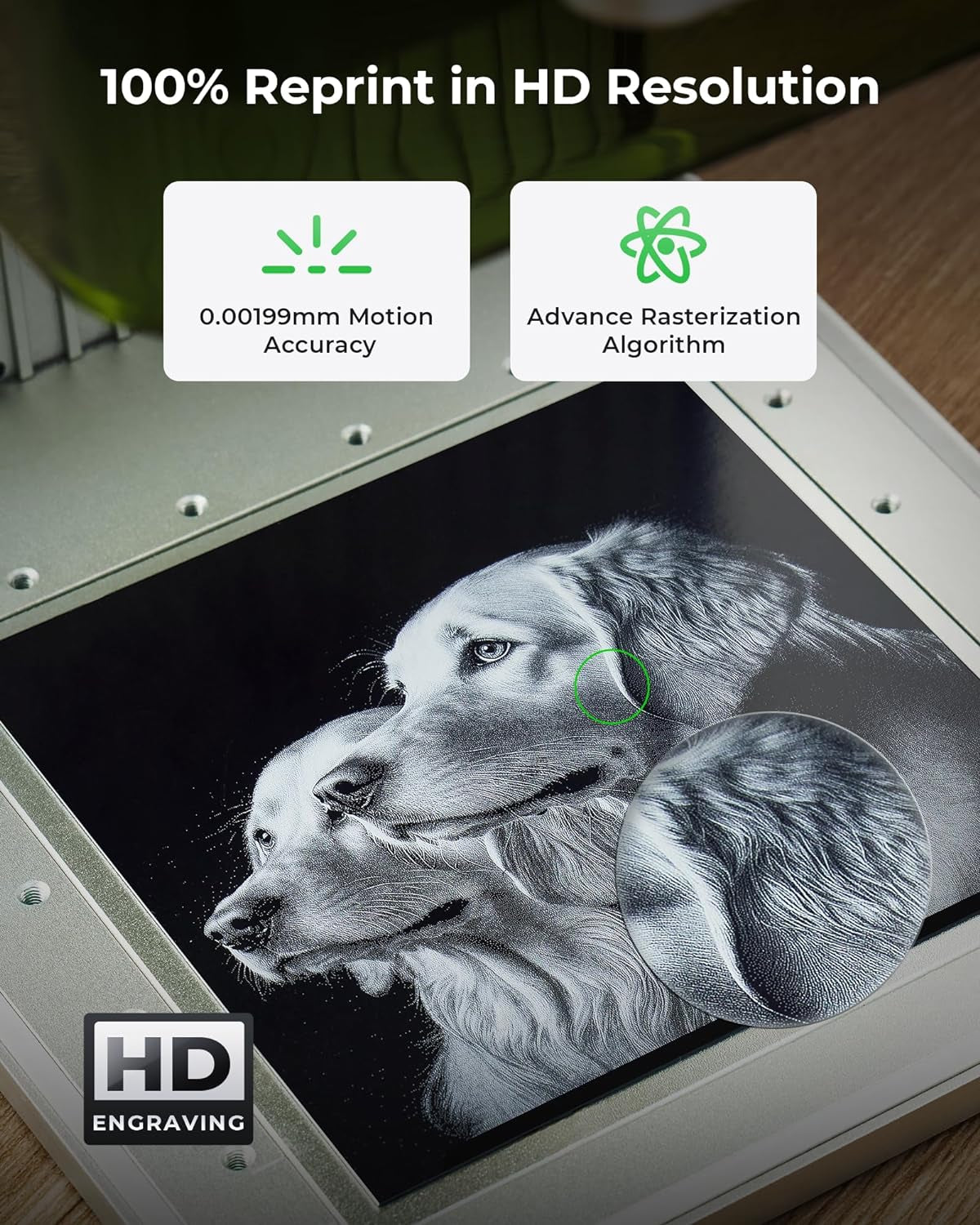 F1 2-In-1 Dual Laser and Infrared Engraver with Slide Extension, Rotary Extension and Smoke Purifier, Lightning Speed Portable Fiber Laser Engraver for Metal Wood