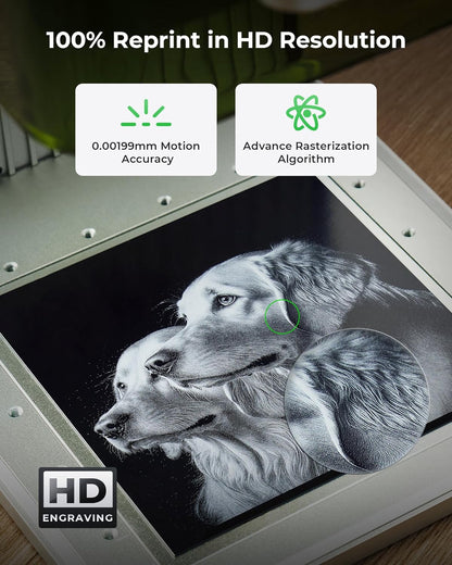 F1 2-In-1 Dual Laser and Infrared Engraver with Slide Extension, Rotary Extension and Smoke Purifier, Lightning Speed Portable Fiber Laser Engraver for Metal Wood