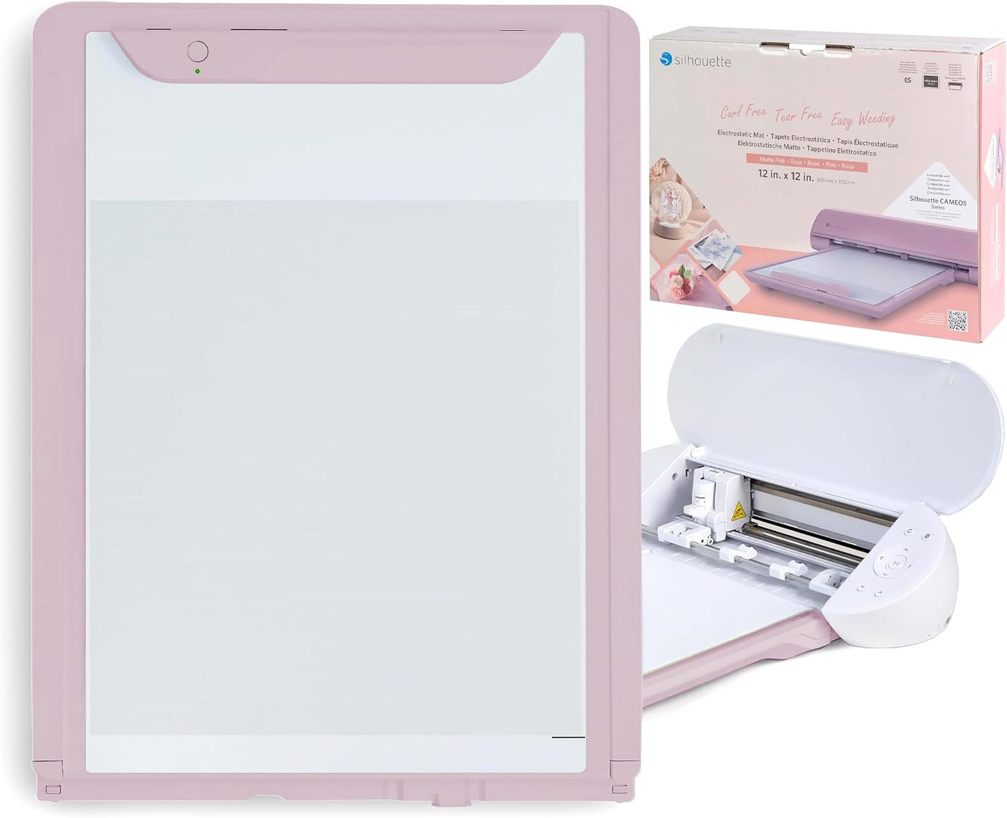 America Electrostatic Cutting Mat for Use with Cameo 5 and Cameo 5 plus Models - 12 X 12 (Matte Pink)