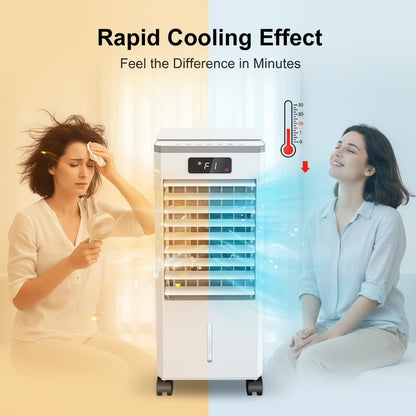 1.84Gal Portable Air Conditioners with Remote Control,3-In-1 Free Standing Cooling AC Unit with 3 Speeds&3 Modes,Touch Screen Cooler Fan with LED Display,Cools Room up to 700 Sq.Ft