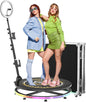 MWE 360 Photo Booth Machine for Parties with Flight Case,Software APP Remote Automatic 360 Spin Camera Video Booth (Light Box, 27In)