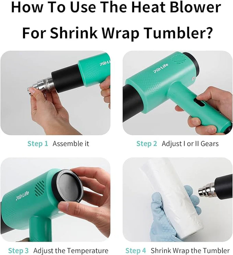 25 L Sublimation Oven Sublimation Starter Benginers Kit Bundle with 20 OZ Sublimation Tumblers,Cup Tumbler Cradle,Shrink Wrap Films and Heat Blower Foldable Handle