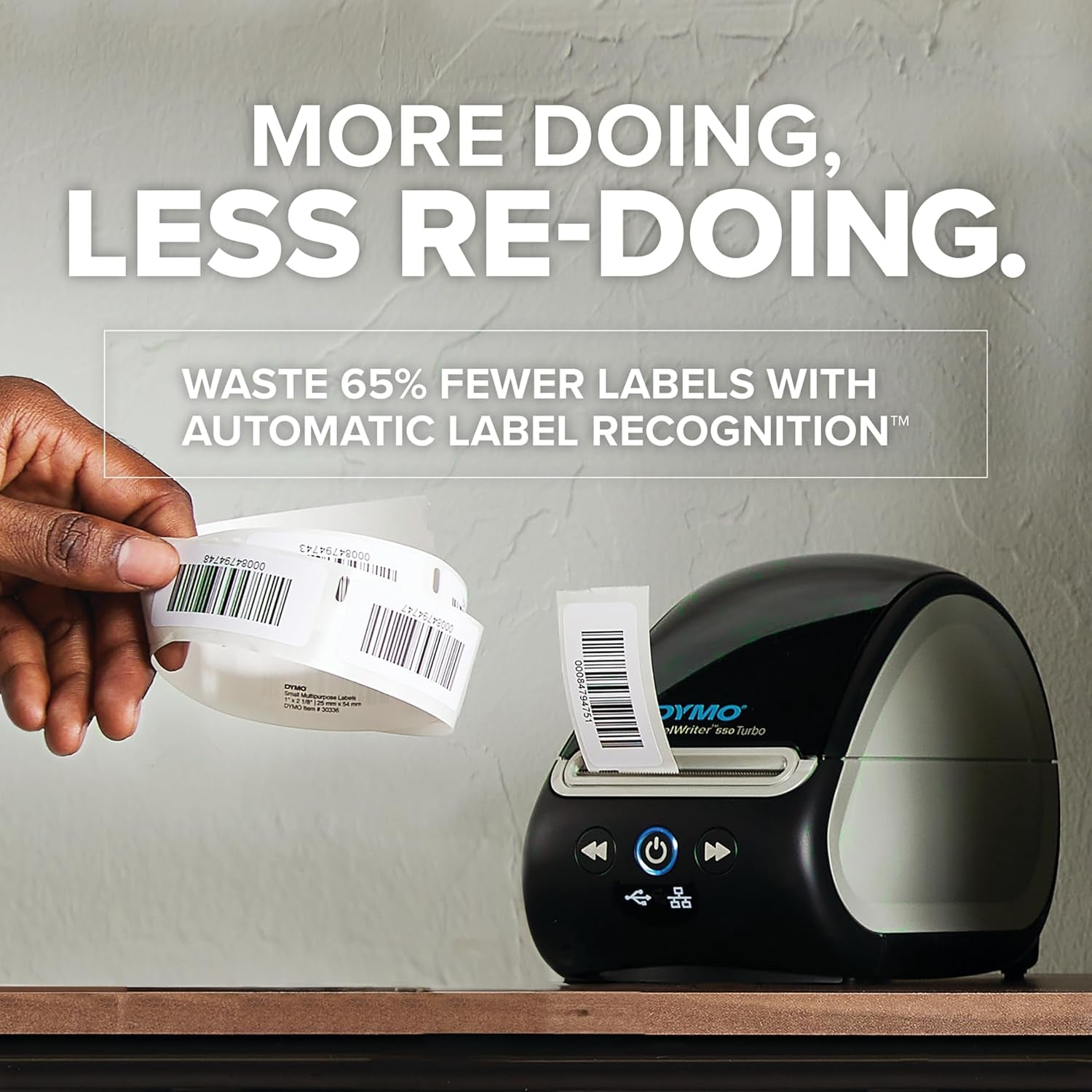 DYMO Labelwriter 550 Turbo Label Printer Bundle Label Maker with Direct Thermal Printing Automatic Includes Address Labels Multipurpose Labels Durable Multipurpose