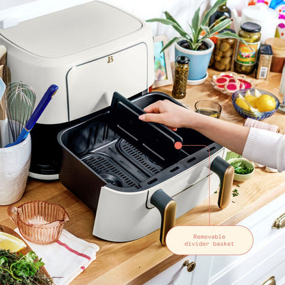 9QT Trizone Air Fryer, White Icing by Drew Barrymore