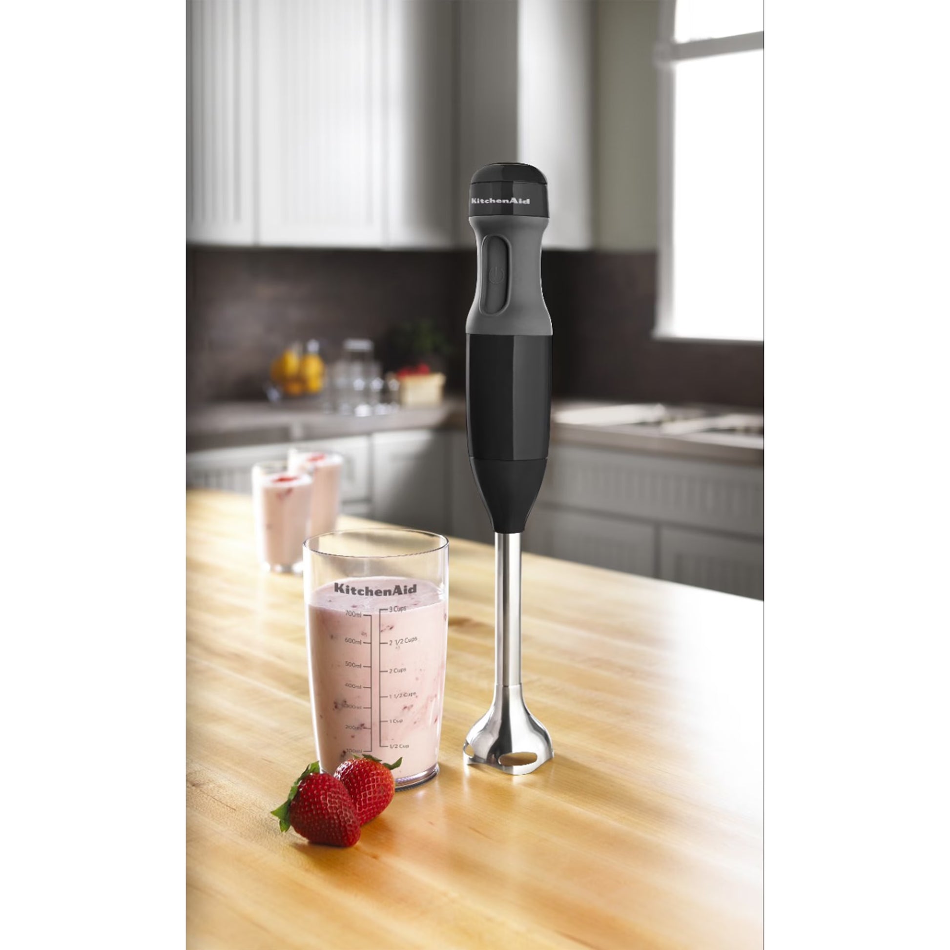 2-Speed Corded Hand Blender, Onyx Black with Blending Jar and Lid, KHB1231OB