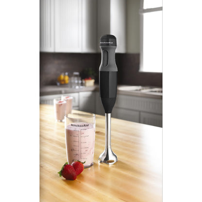 2-Speed Corded Hand Blender, Onyx Black with Blending Jar and Lid, KHB1231OB