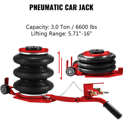 Auto Body Frame Straightener 10 Ton PSI Air Pump Frame Puller Portable Auto Body Puller Frame Straightener with Clamps and 10,000 PSI Hydraulic Foot Pump for Auto Repair Shop