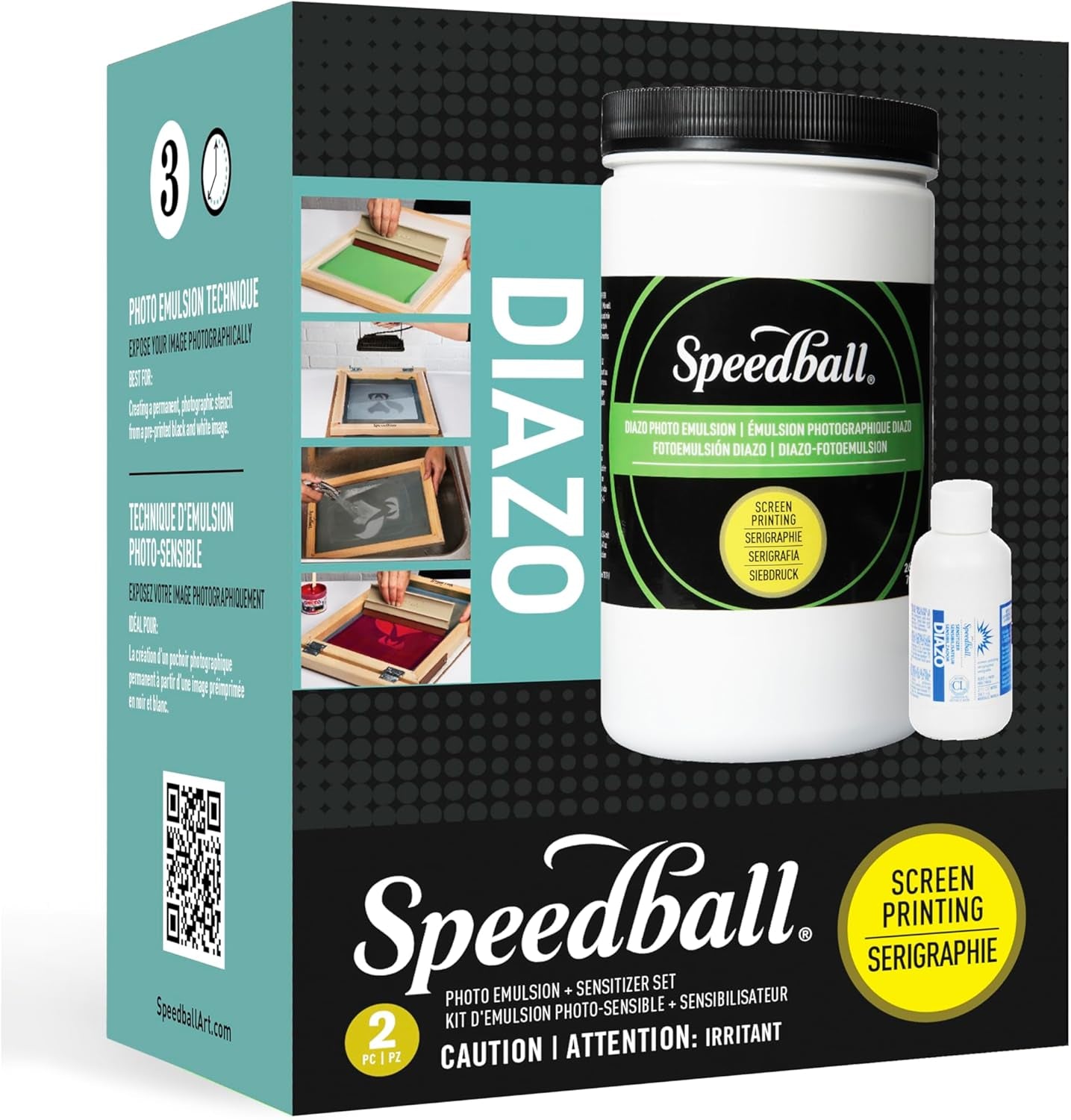 Diazo Photo Emulsion and Sensitizer Kit, Includes 26Oz Emulsion and 2Oz Sensitizer