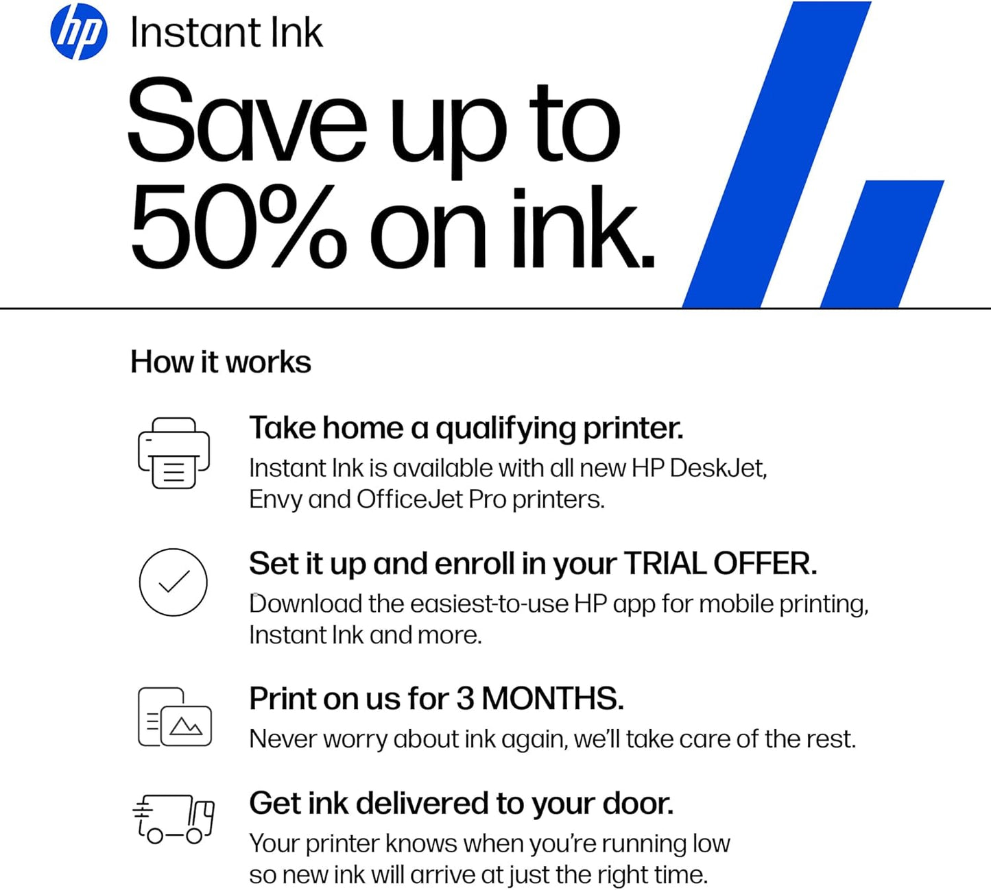 HP Deskjet 2955 Wireless All-In-One Color Inkjet Printer, Scanner, Copier, Best-For-Home, 3 Month Trial of Instant Ink Included, Ai-Capable (A24HJA)