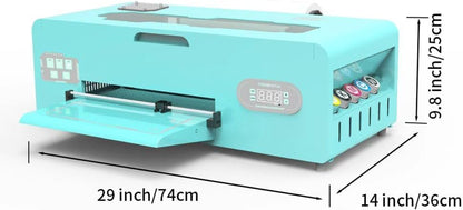 A3 G13 DTF Printer, A3 DTF Transfer Printing Machine for DIY Print T-Shirts Apparel with White Ink Systems & Auto Cleaning Includes Printer, Consumable Software