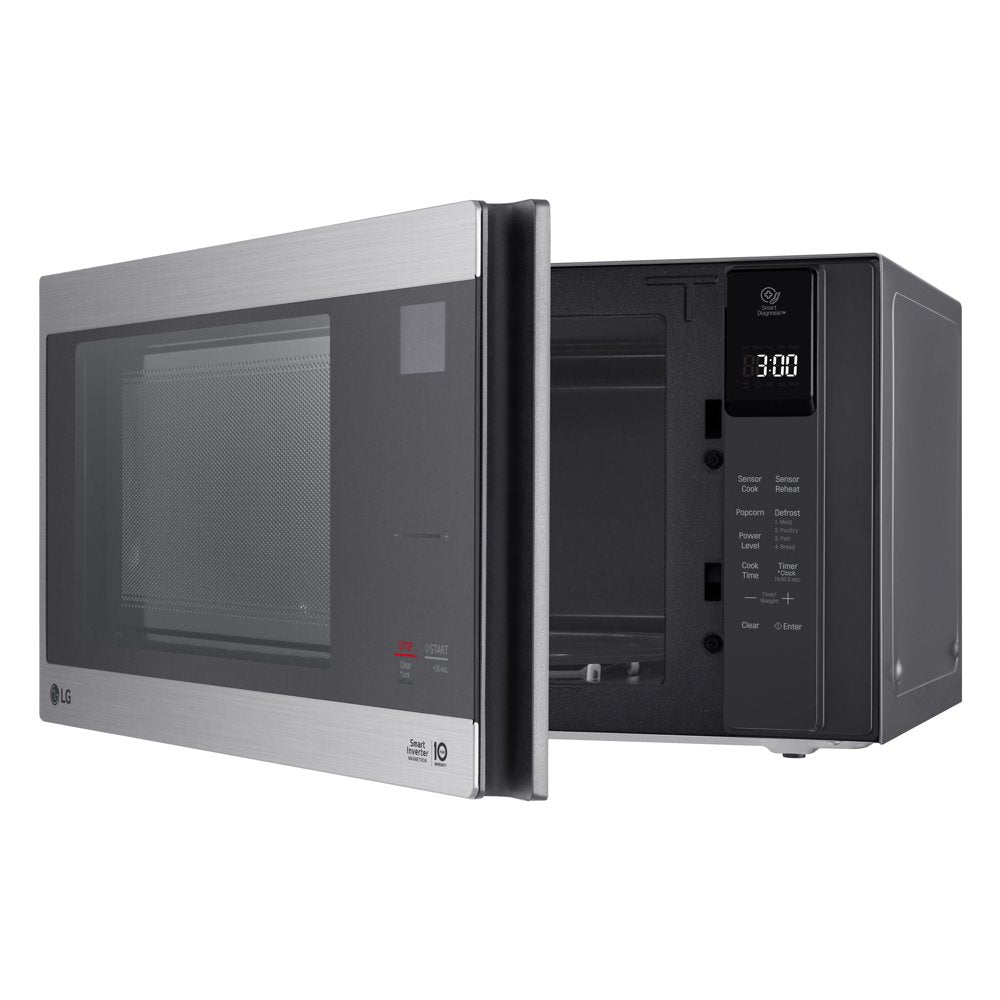 Neo Chef 1.5 Cu. Ft. Countertop Microwave Oven, 1200 Watts, Stainless Steel