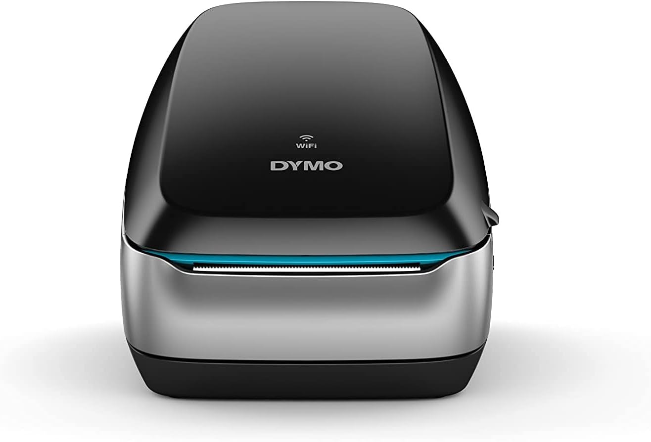 DYMO Labelwriter Wireless Label Printer | Direct Thermal Printer Great for Shipping Warehouse Labels Name Badges Barcodes and More Connect through Wi-Fi for Home & Office Organization Black