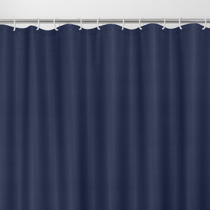 Light Weight PEVA Shower Curtain Liner, Weighted Magnetic Hem, Dark Blue, 70" X 71",