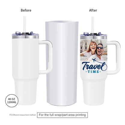 12 L Sublimation Oven Machine Sublimation Starter Beginner Kit Bundle with 40 OZ Sublimation Tumblers, Sublimation Paper, Shrink Wrap Film and Heat Tape
