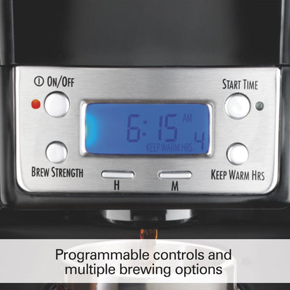 48463 Black/Steel Brewstation Summit 12 Cup Coffeemaker
