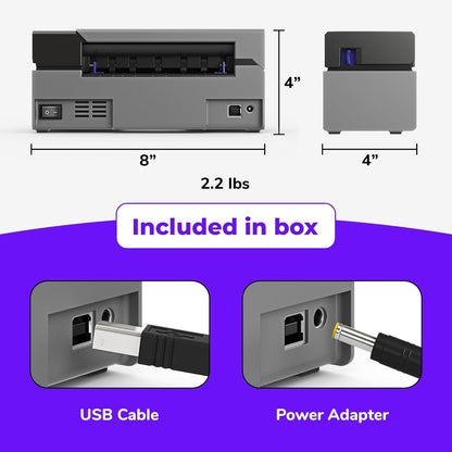 Rollo USB Shipping Label Printer - Commercial Grade 4X6 Thermal Label Printer for Shipping Packages - High Speed Custom Sticker Label Maker for Small Business - Supports Windows & Mac