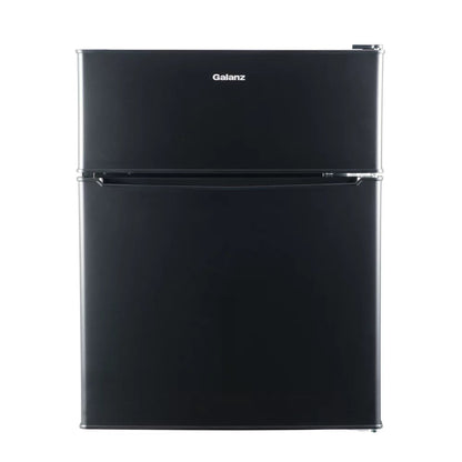 3.1 Cu Ft Two Door Mini Fridge, Black, New