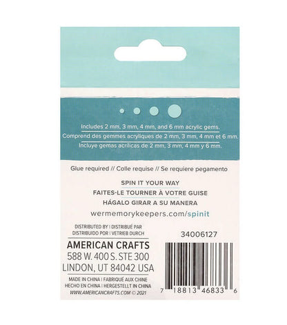 Acrylic Gems 2Oz - Gold - Variety Sizes