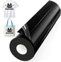 Heat Transfer Vinyl Black for T-Shirts 12" X 35Ft Iron on Vinyl Roll Compatible All Cutter Machine, HTV Heat Press Vinyl-Easy to Cut & Weed for Fabric Design