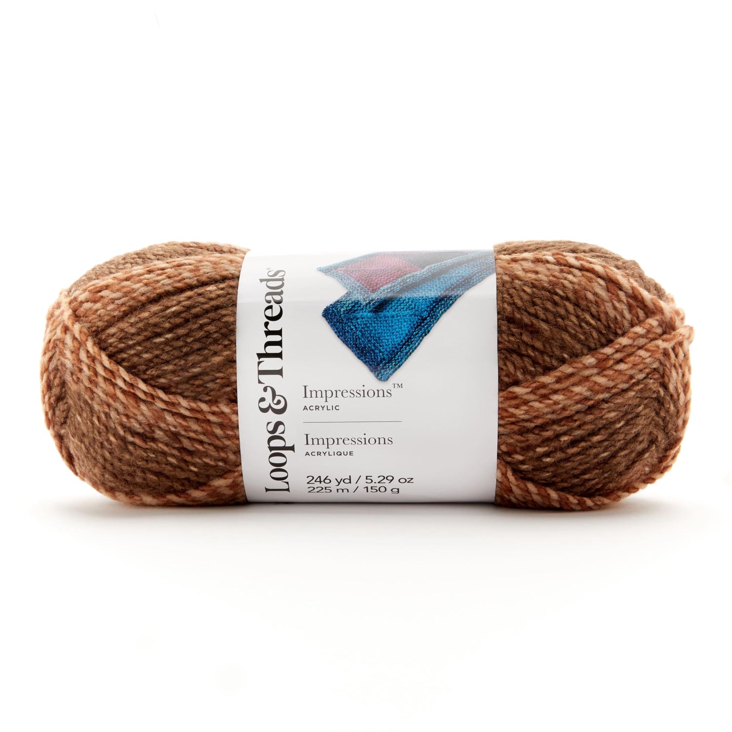Impressions Yarn by Loops & Threads - Yarn for Knitting - Crochet - Weaving - and Arts & Crafts - Multi - Acrylic - 5.29 Oz