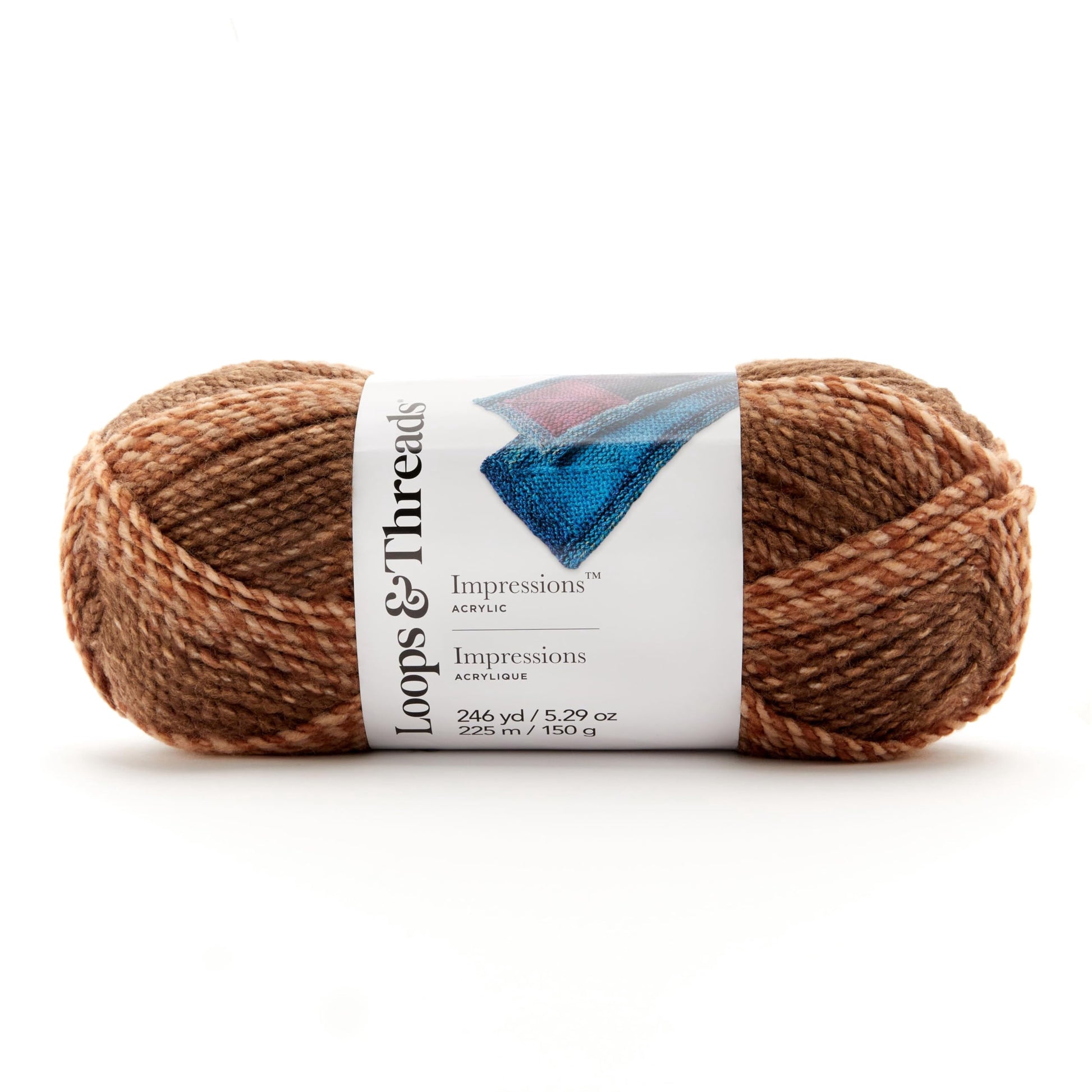 Impressions Yarn by Loops & Threads - Yarn for Knitting - Crochet - Weaving - and Arts & Crafts - Multi - Acrylic - 5.29 Oz