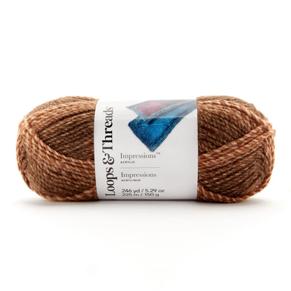 Impressions Yarn by Loops & Threads - Yarn for Knitting - Crochet - Weaving - and Arts & Crafts - Multi - Acrylic - 5.29 Oz