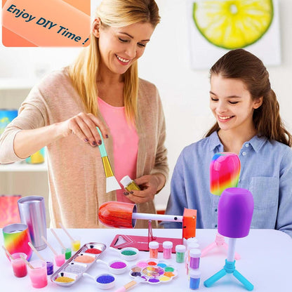 HXH Cup Turner for Crafts Tumbler,Electric Resin Mixer,Tumbler Cup Spinner,Glitter Powder,Epoxy Resin Kit for Tumblers for Beginners with Foam