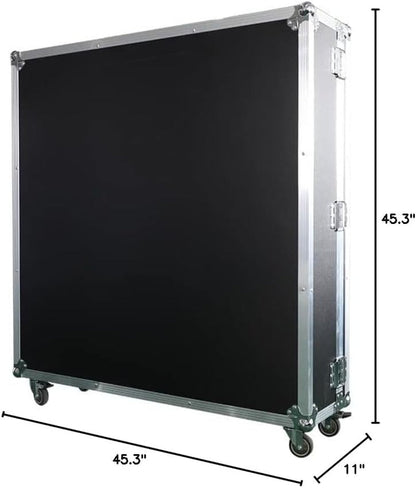 MWE 360 Photo Booth Machine for Parties with Flight Case,Logo Customization,Software APP Remote Automatic 360 Spin Camera Video Photobooth 115Cm for 5-7 People(45.3"+Flight Case)
