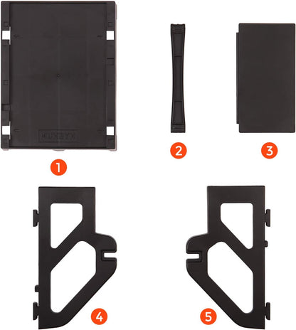 MUNBYN Label Holder for Rolls and Fan-Fold Labels, Thermal Sticker Roll Holder for Desktop Thermal Printer Shipping Supplies Industrial Paper, Black