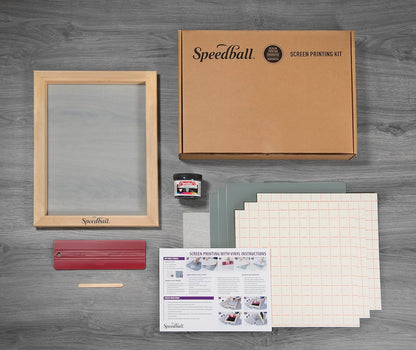 Speedball Beginner Screen Printing Craft Vinyl Kit, Use with Cutting Machine to Easily Print Custom T-Shirts and Home Decor