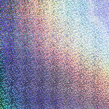 ® Premium Vinyl™ Holographic Sparkle – Permanent, Silver, 12" X 48"