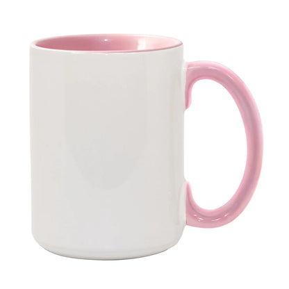 HPN ORCA Premium 15 Oz. Inner + Handle Sublimation Ceramic Mug - 36 per Case