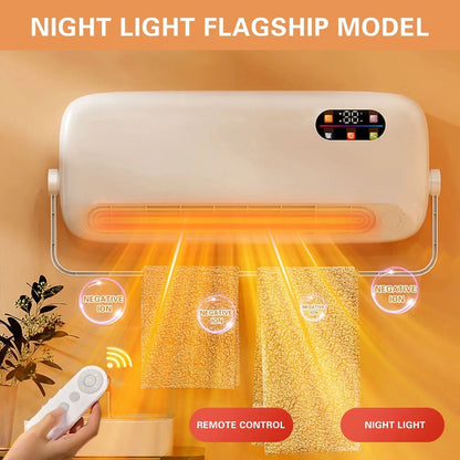 13000 BTU Mini Split Ac/Heating - Wall Mounted Ac Unit | Air Conditioner Portable Ac Heater Combo Unit, 2 In1 Wall Mounted Air Conditioner Heater with Remote Control & Timer