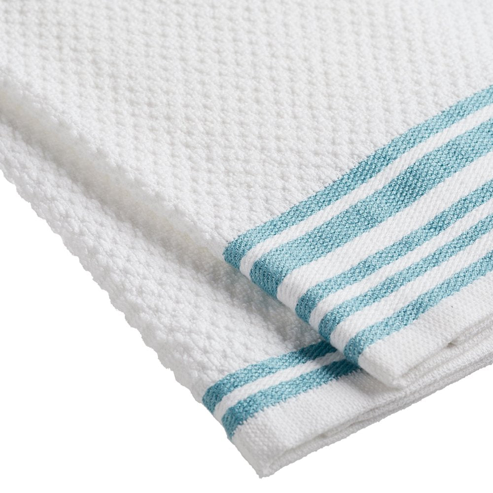 4-Pack 16”X26” Woven Kitchen Towel Set, Topaz